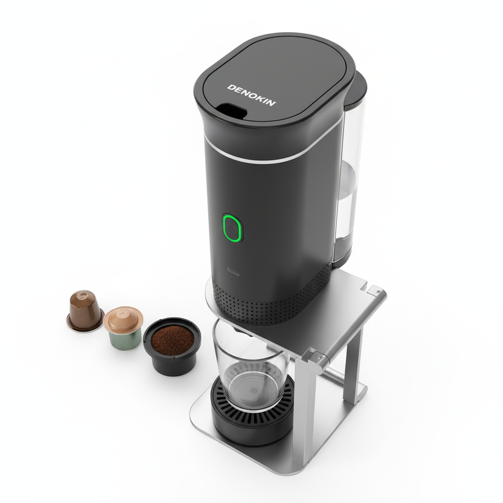 Wireless Electric Portable Espresso Coffee Machine for Car & Home Camping Coffee Maker 3-in-1 Capsule Powder Travel Coffee Maker