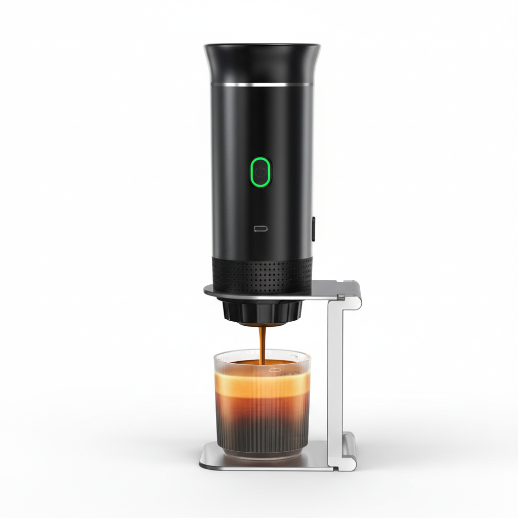 Wireless Electric Portable Espresso Coffee Machine for Car & Home Camping Coffee Maker 3-in-1 Capsule Powder Travel Coffee Maker