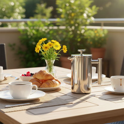 350ml/800ml/1000ml Coffee Maker Pot French Press Coffee Maker Stainless Steel Double Walled Insulated Coffee Maker Pot